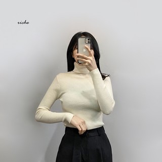 Áo len tăm  cao cổ