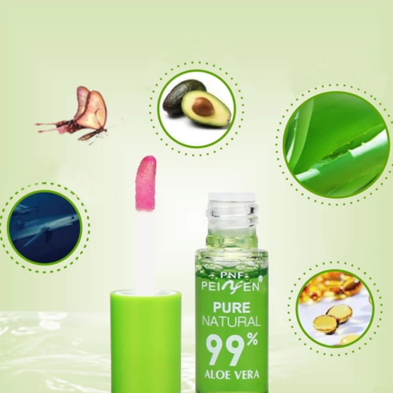 1 Son Bóng Lô Hội Trong Suốt Thay Đổi Màu Sắc / Dưỡng Ẩm Lâu Trôi / Làm Mờ Nếp Nhăn Môi