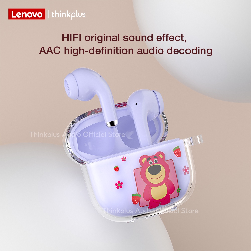 Tai nghe Bluetooth Lenovo LP40 Pro TWS Tai nghe không dây dễ thương có micrô