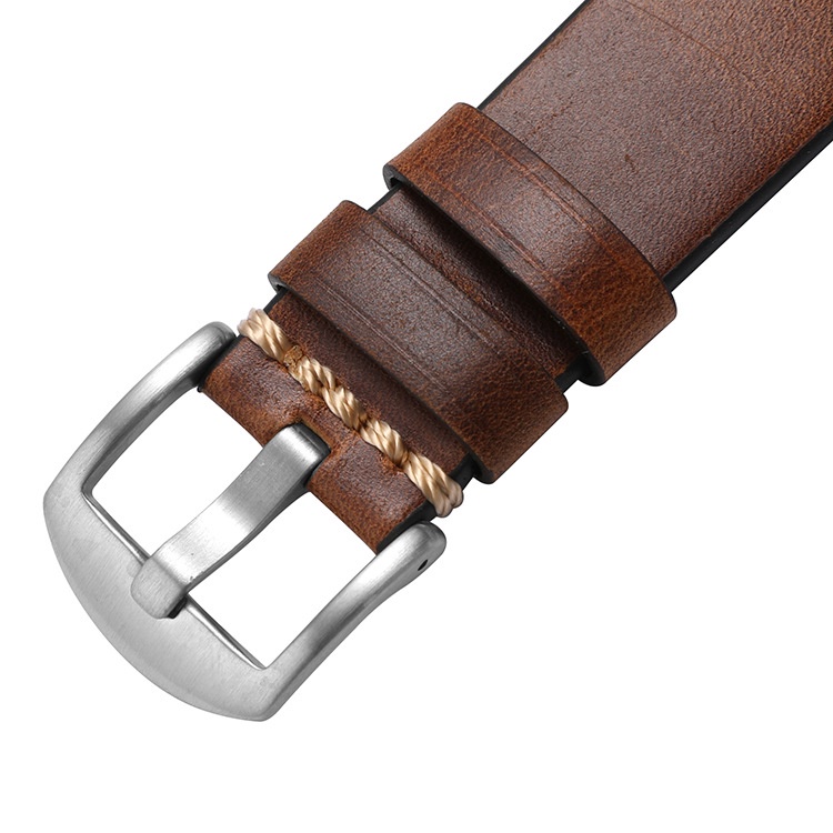 Dây đồng hồ DA BÒ SÁP RETRO cao cấp BO-39 thay thế cho đồng hồ SamSung Huawei tặng CHỐT THÔNG MINH