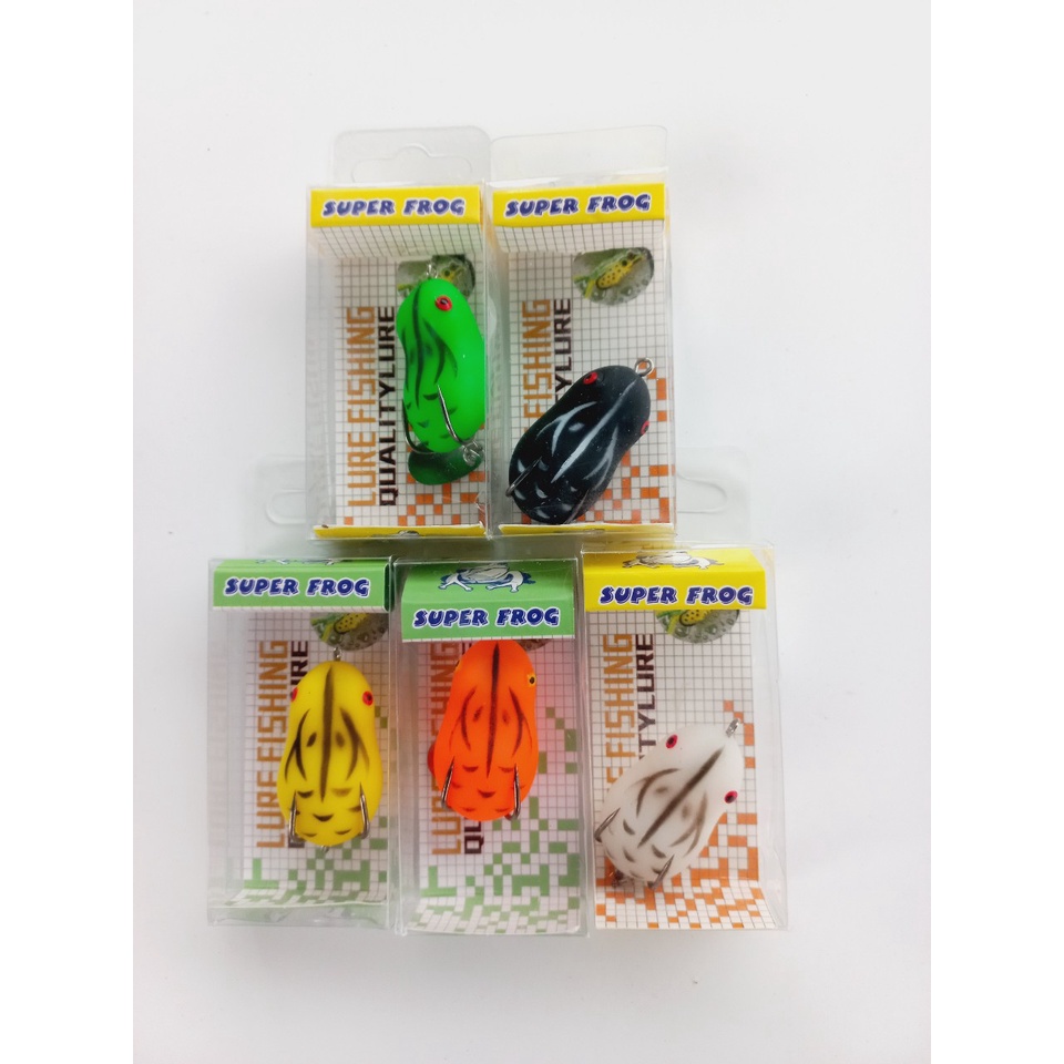 Mồi Nhái Giả, Nhái 3D Câu Lure Đủ Màu, Cao Su Siêu Bền