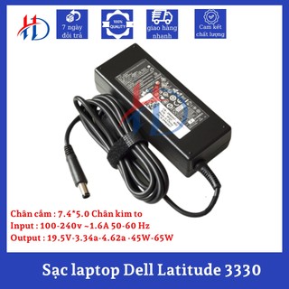 Sạc laptop Dell Latitude 3330  - Sạc Dell Latitude 3330 - Sạc Zin - Hàng Chính Hãng