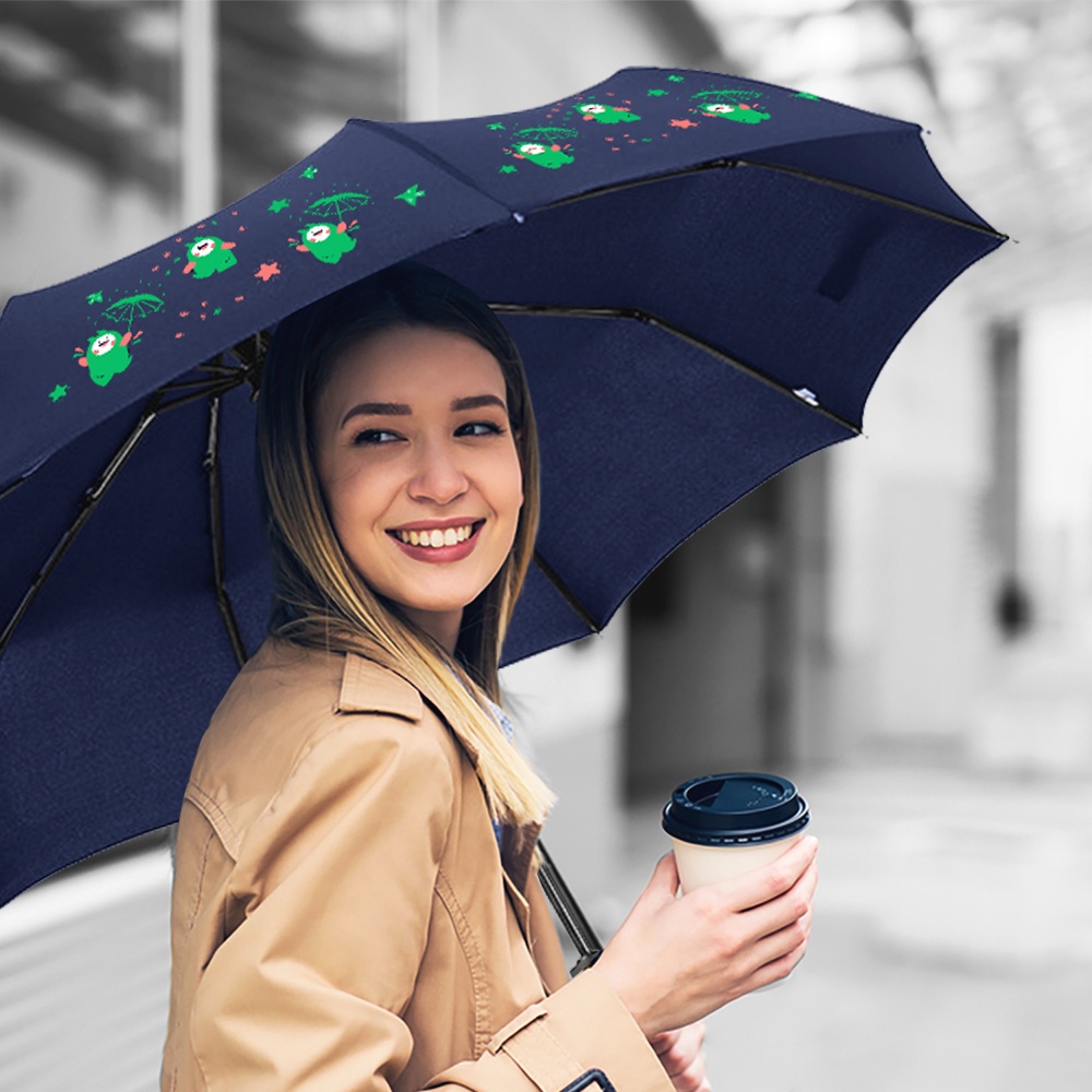 Ô Dù Manulife Ô Che Mưa Gấp Gọn Họa Tiết chống tia UV Bảo Vệ Da