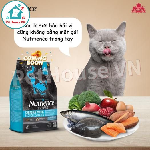 NUTRIENCE SUBZERO CAT - Bao 5Kg Thức Ăn Hạt Cho Mèo Vị Cá Biển & Rau Củ Quả Hàng Chính Hãng