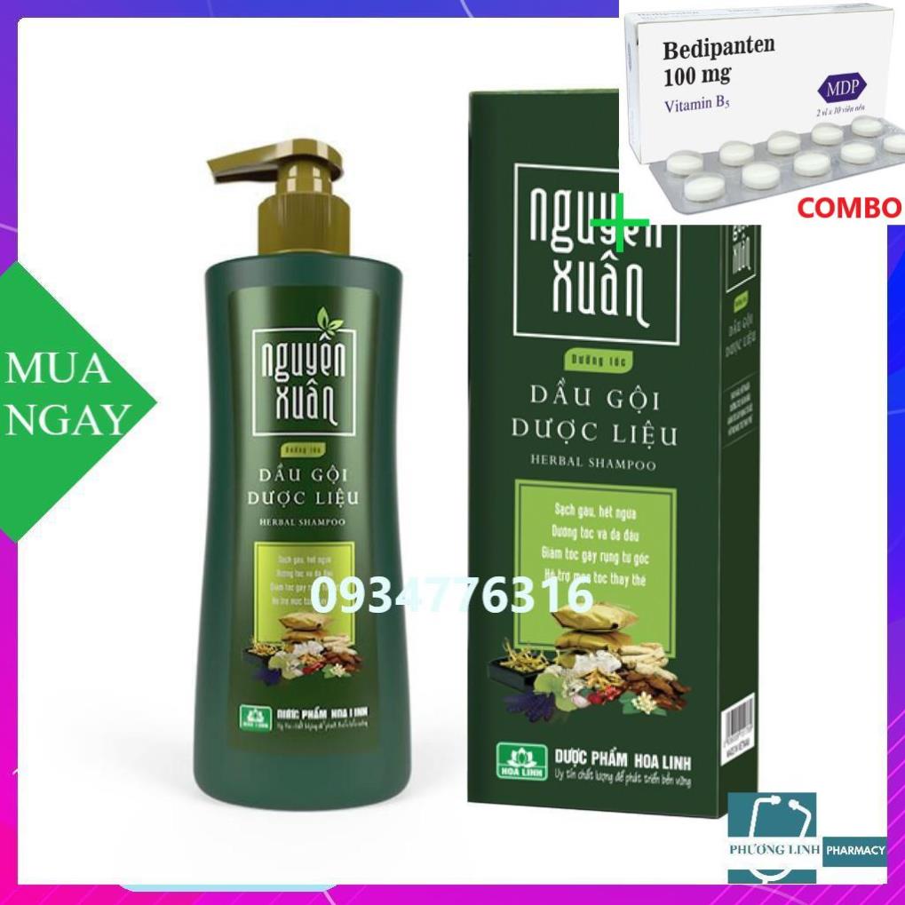 Combo Bedipanten 100mg +  DẦU GỘI ĐẦU DƯỢC LIỆU NGUYÊN XUÂN 250ml