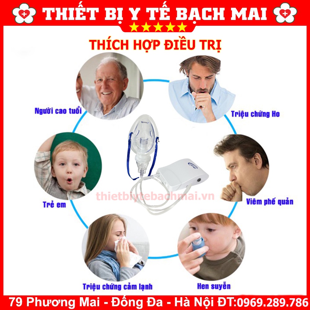 Máy Xông Khí Dung Chính Hãng Oromi TL162- Máy Xông Mũi Họng Cao Cấp - Công Nghệ Nhật