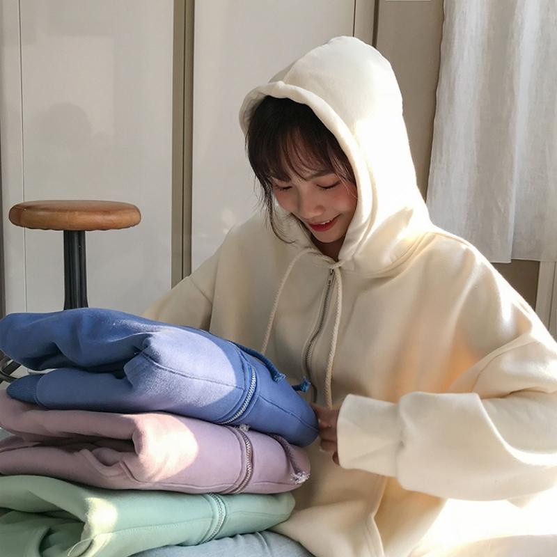 Áo Hoodie Croptop Nữ Cực Tôn Dáng Chất Nỉ Ngoại Cao Cấp Shop COCOSTORE AT05