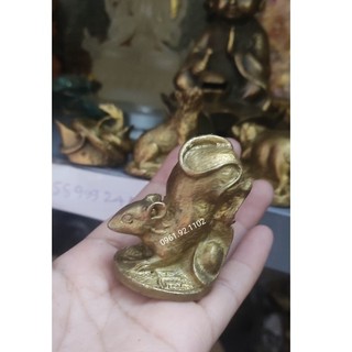 Tượng chuột mini bằng đồng bán đồ đồ phong thủy