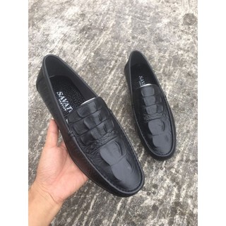 Giày mọi nam, Giày da bò dập vân cá sấu!