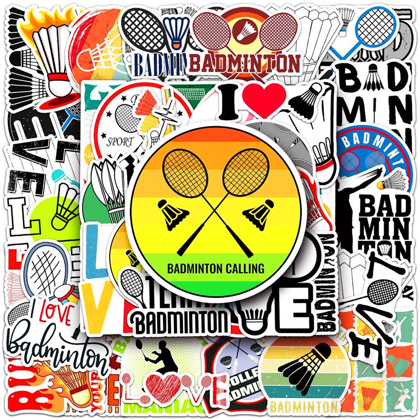 50Pcs/Set ❉ Badminton Series 01 Stickers ❉ Waterproof DIY Fashion Decals Doodle Stickers