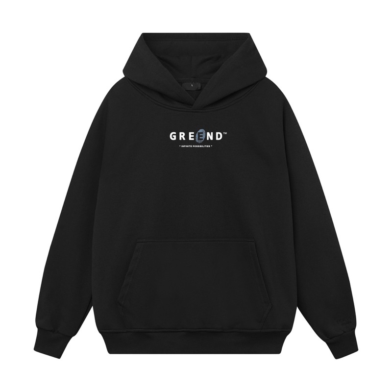 Hoodie GREEND Nỉ Bông Overisze Unisex Local Brand Basic Form Rộng Ver2 Typo HD04