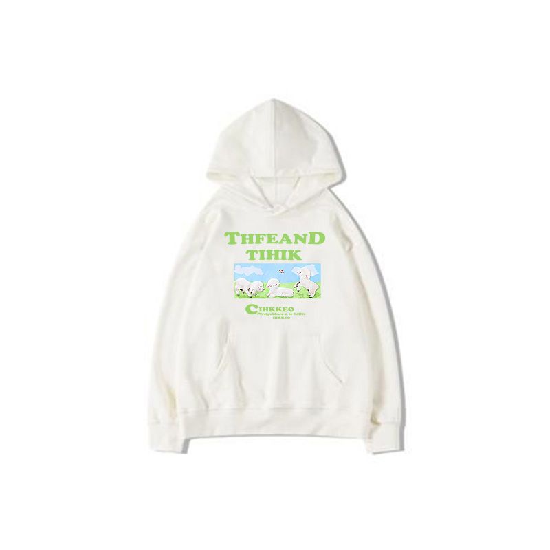 Áo hoodie IHKKE oversize phong cách cổ điển thời trang thu đông