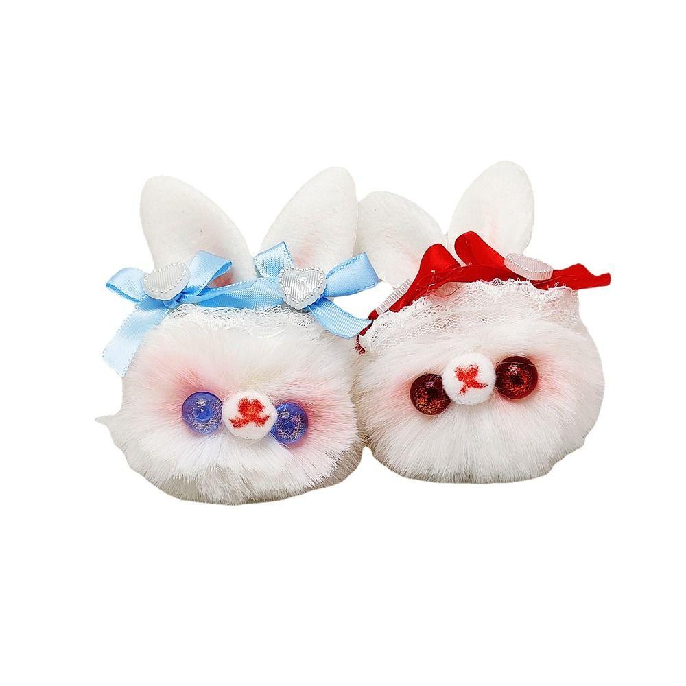 Móc Khóa Hình Thỏ Nhồi Bông Dễ Thương