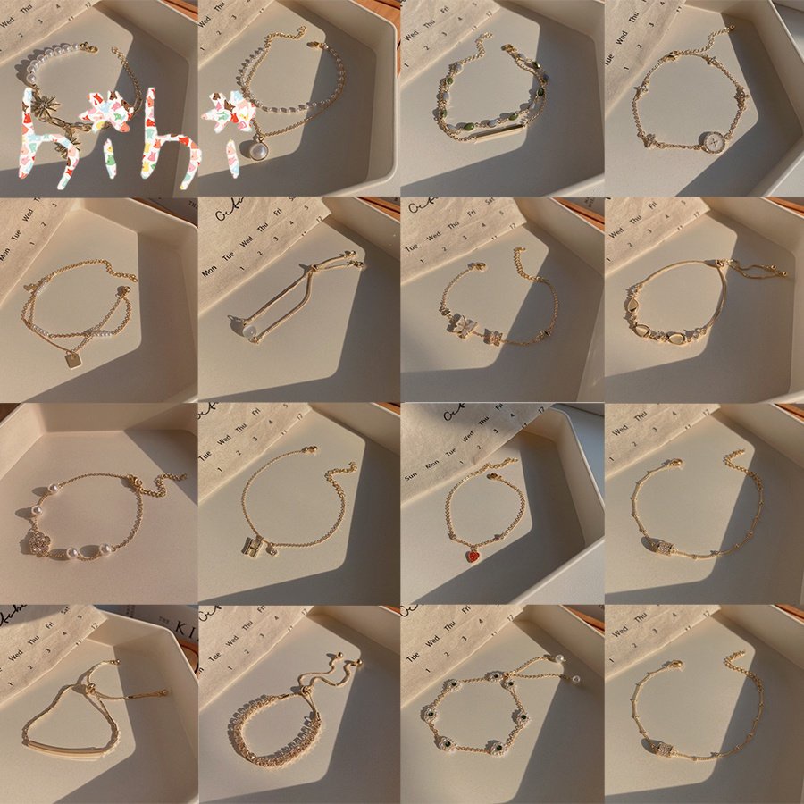 Vòng Tay Hợp Kim Đính Đá Opal Nhân Tạo Thời Trang Cho Nữ