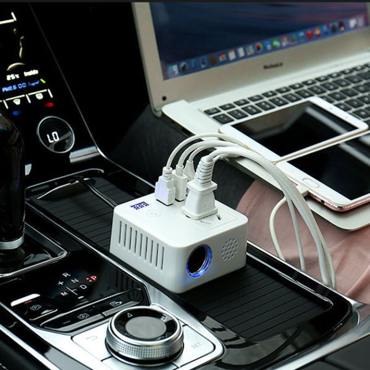 Bộ biến tần biến điện Ô Tô 12V/24V Sang 220V Ô Tô Đa Chức Năng  ☘️ FREESHIP ☘️