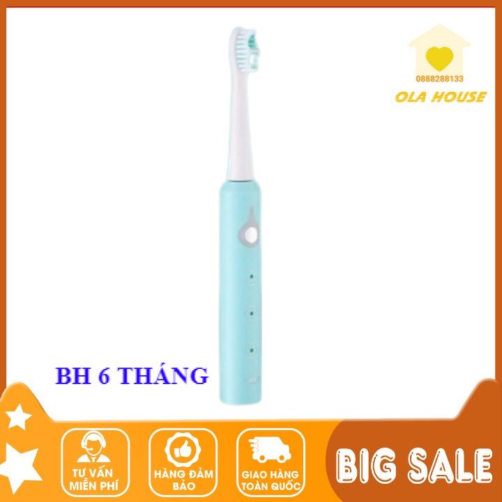 Bàn chải điện Boorui thế hệ mới 2022 BR-E2 BLUE , lông mềm kháng khuẩn công nghệ Đức,4 đầu thay thế