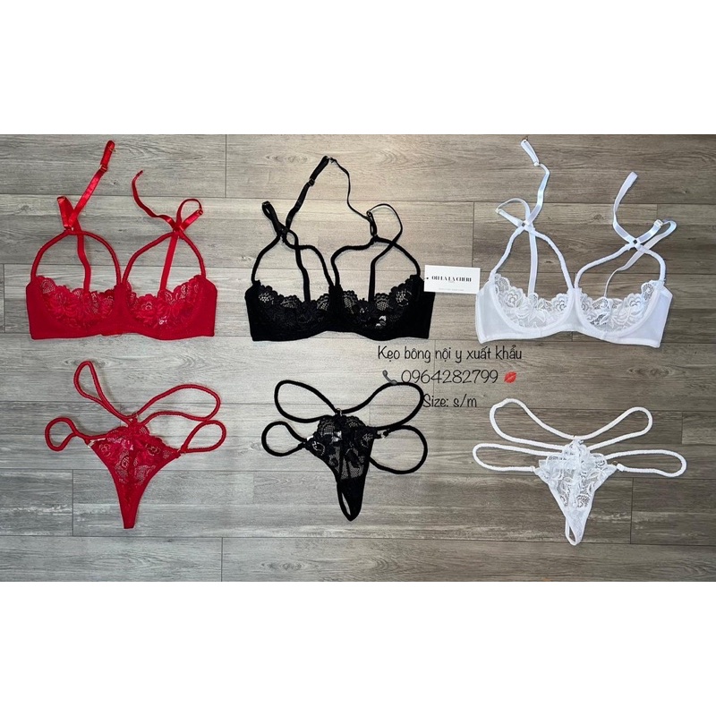 SALE Bộ Lót Ren Sexy Có Gọng Không Mút Kiểu Gợi Cảm