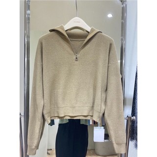 Áo khoác len cổ bẻ