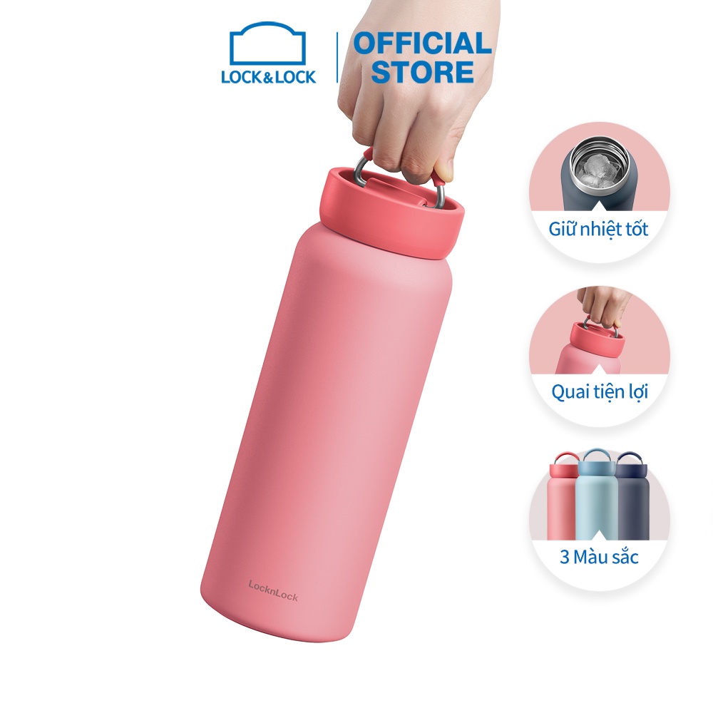 Bình giữ nhiệt Lock&Lock Jumbo Tumbler 900 ml - 3 màu (xanh dương nhạt, navy, đỏ) LHC4300