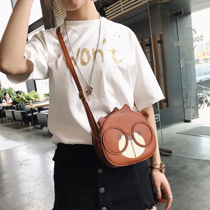 Túi Xách Đeo Vai Kiểu Tròn Nhỏ Thời Trang 2020 Dễ Thương Cho Nữ