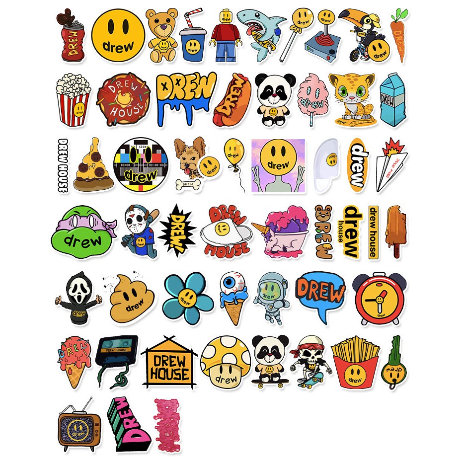 Sticker decal chống thấm nước cao cấp dán điện thoại , laptop , điện thoại , mũ bảo hiểm , vali