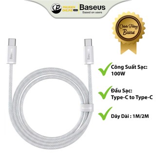 Cáp sạc siêu nhanh baseus dynamic series fast charging data cable type-c to type-c 100w,chiều dài 1m , 2m, đồng bộ cao