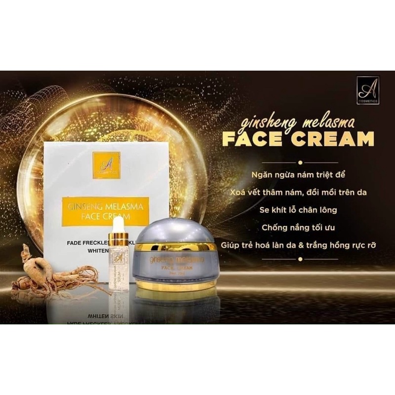 KEM FACE NÁM NHÂN SÂM CHỮ A