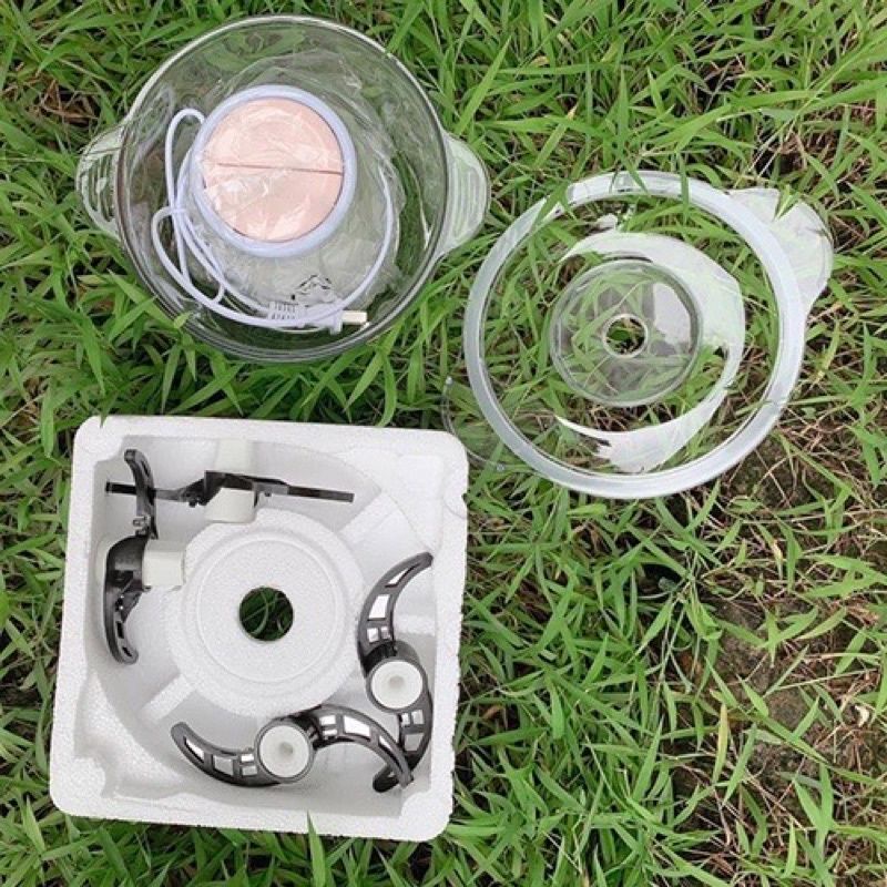 Máy xay thịt đa năng BEAR QSJ-B02Q1 cối thủy tinh kèm 2 bộ dao xay