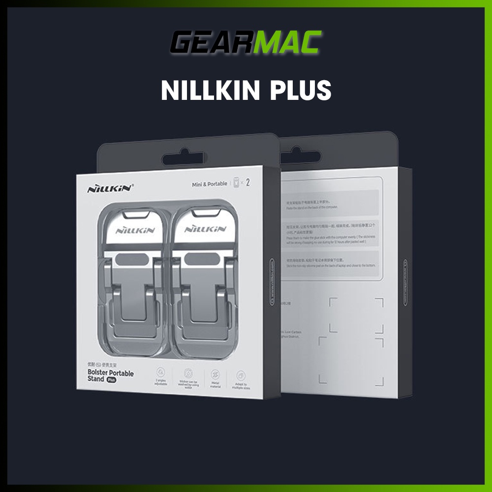 Giá đỡ Laptop di động Nillkin & Nillkin Plus chính hãng - Đế tản nhiệt Laptop, kê laptop Macbook siêu mỏng dạng kickflt