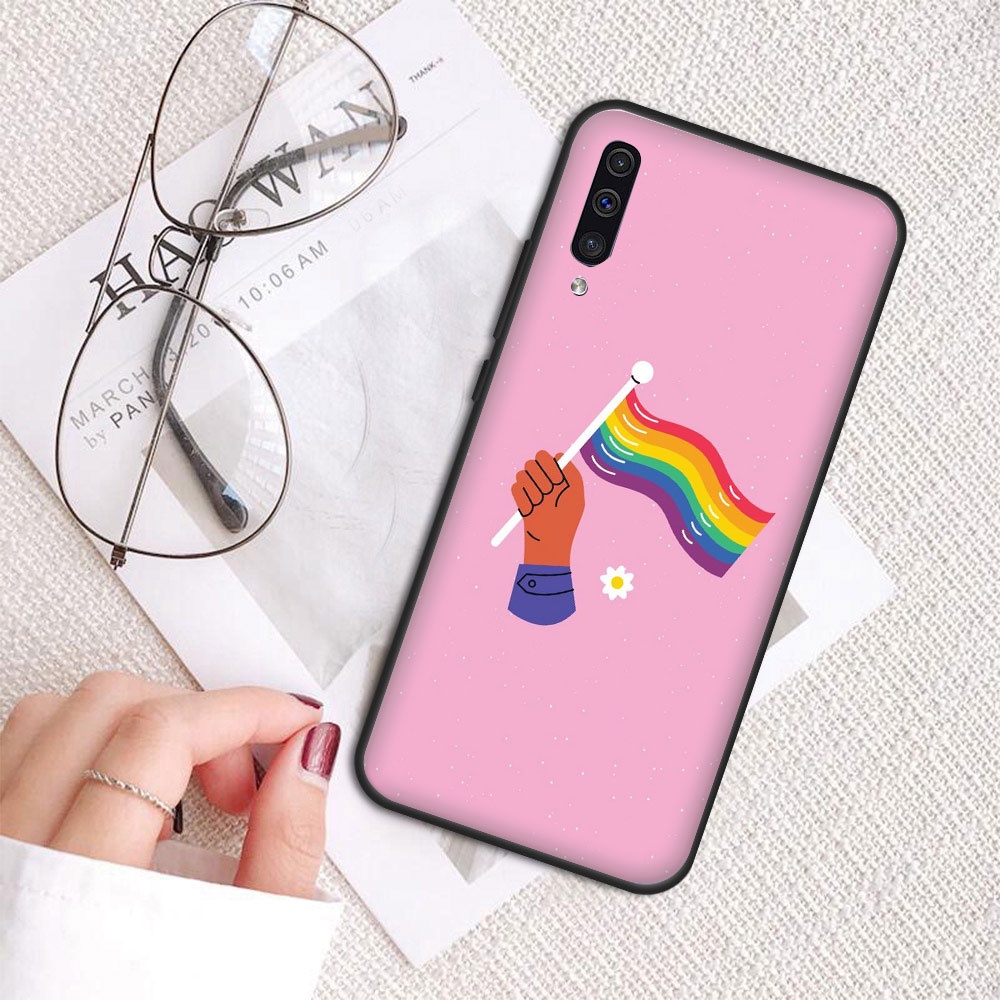 Ốp Điện Thoại TPU Mềm Họa Tiết Cầu Vồng LGBT Cho Samsung S9 Plus S10E S10 Lite S10 Plus 3X22I10