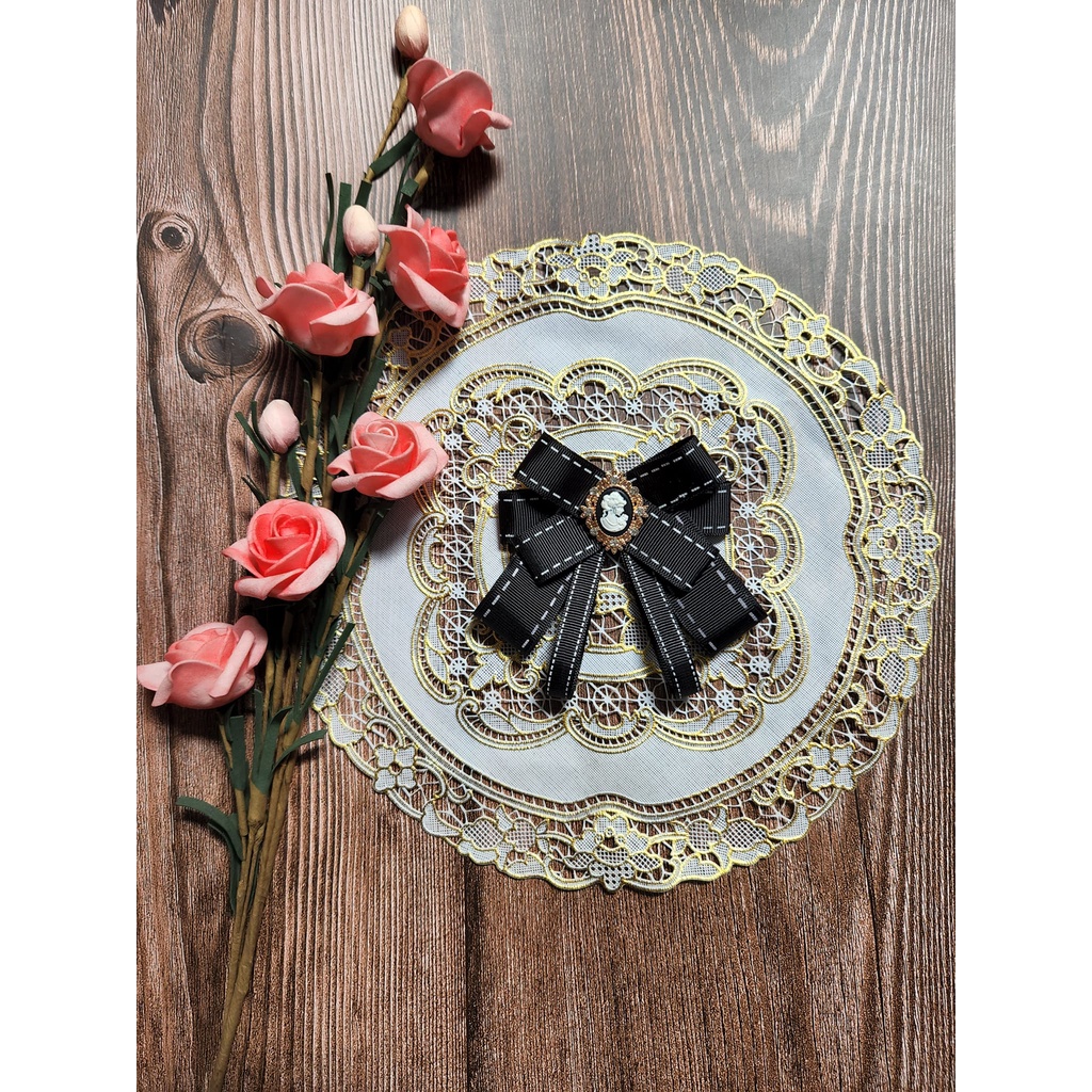 Nơ cài áo tag cài áo vintage