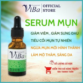 serum mụn viba - tinh chất tràm trà nọc ong ngừa mụn cải thiện tổn thương da.