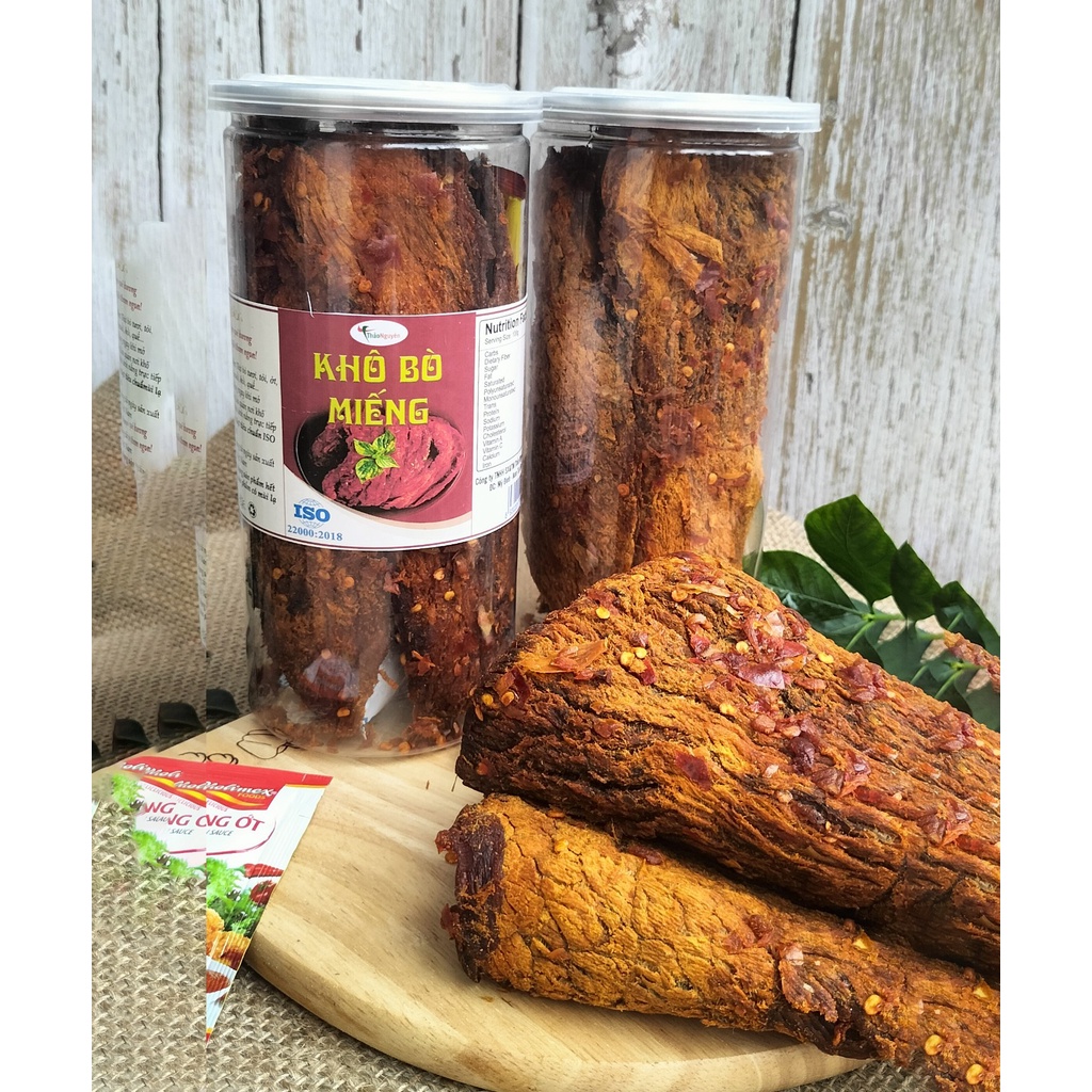 Khô BÒ miếng cay, dai, ngon ngọt 300g
