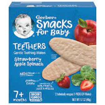(Nhập Mỹ) Bánh gạo xốp ăn dặm Gerber Teethers Snacks For Baby