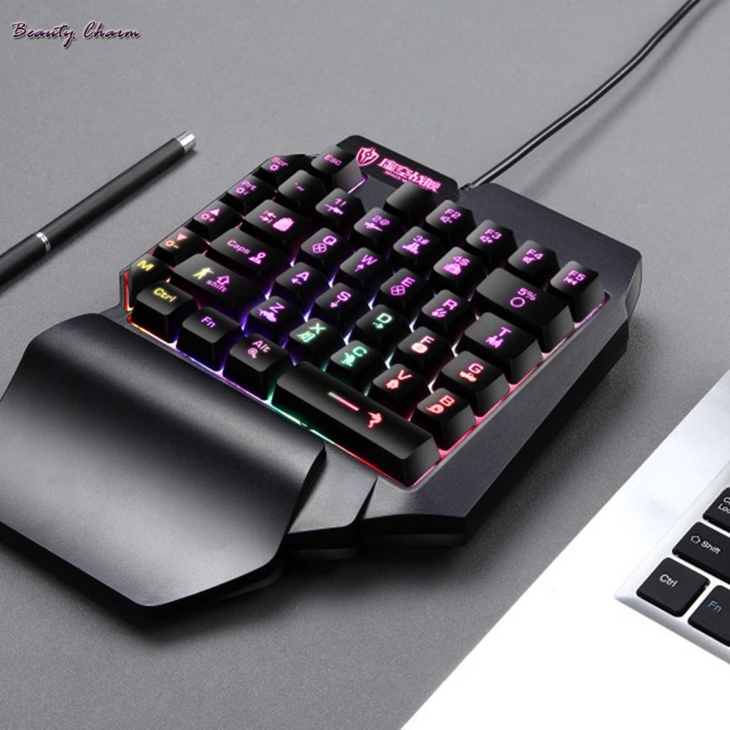 Bộ Bàn Phím Cơ Một Tay Cầm Chơi Game Chuyên Nghiệp Dành Cho Laptop PC Xbox PS4