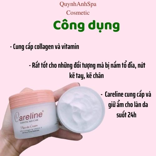 Kem dưỡng da nhau thai Cừu Careline Lanolin Cream Úc bổ sung Vitamin E chống nẻ, nám quynhanhspa20 100ml