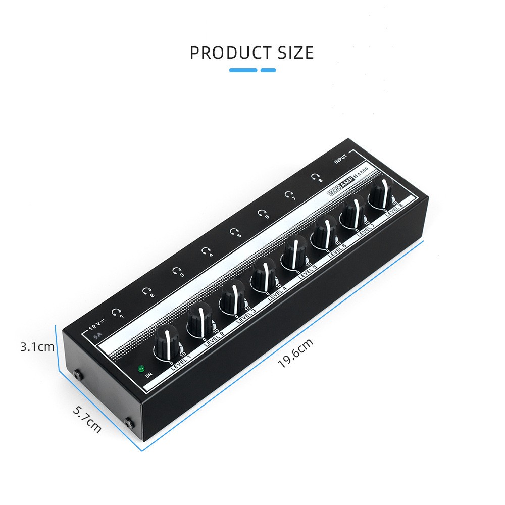 Bộ Khuếch Đại Âm Thanh Siêu Trầm HA800 8 Kênh Phích Cắm EU US