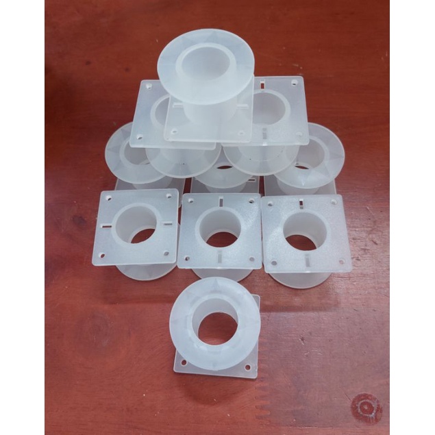 Combo 10 lõi nhựa vuông tròn 40 trắng _ quấn cuộn cảm phân tần loa