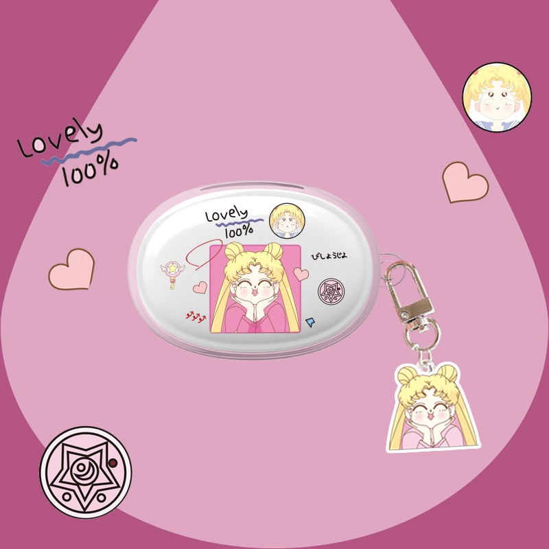 BASEUS Vỏ Bảo Vệ Hộp Sạc Tai Nghe TWS Bowie E2 Bằng TPU Mềm Trong Suốt + Dây Đeo Chống Sốc Đơn Giản