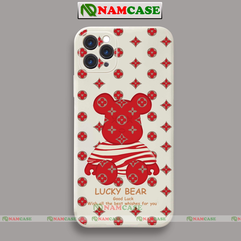 Ốp lưng điện thoại iPhone cặp đôi Gấu Bea cute dễ thươn cạnh viền vuông ip 6/6s/7/8/X/XS/XR/11/12/13/14 Pro Plus Max