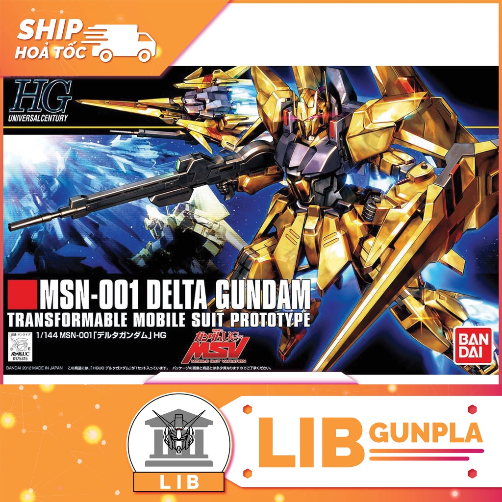 Mô hình lắp ráp Bandai Gundam HG UC 1/144 Delta Gundam