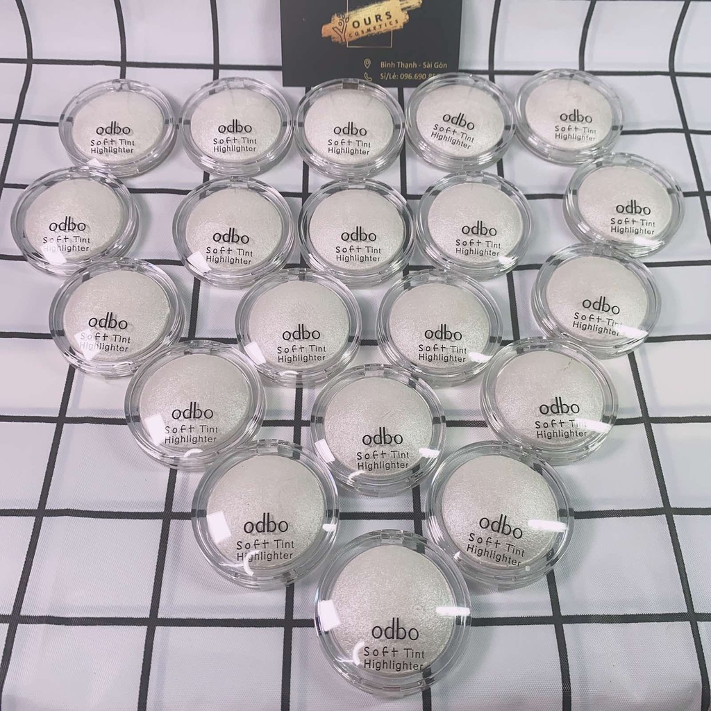 Phấn Bắt Sáng Có Nhũ Mini Màu Trắng Odbo Soft Tint Highlighter OD173