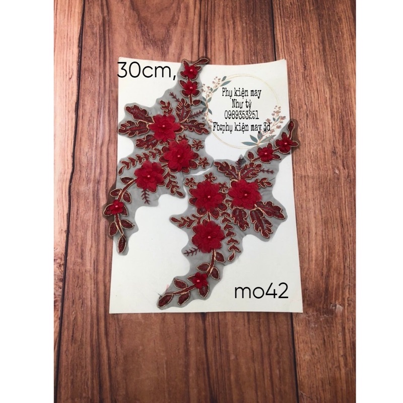 Cặp ren thêu trang trí