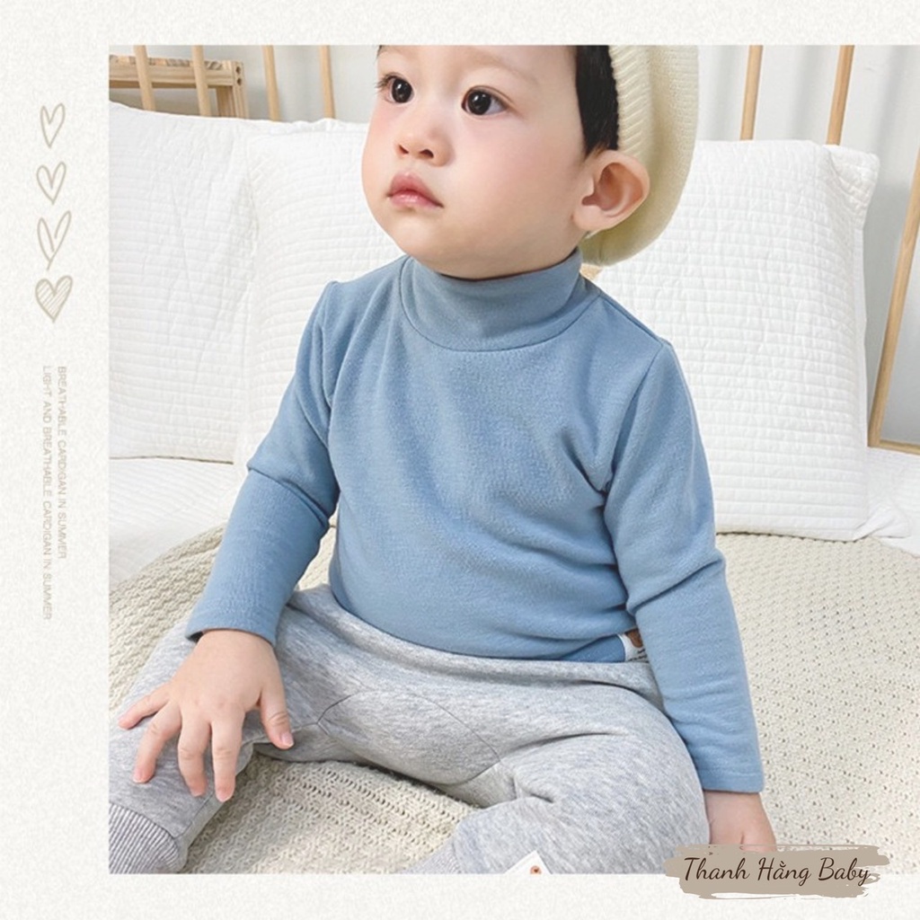 Áo Giữ Nhiệt Cho Bé , Áo Dài Tay Cho Bé Trai Bé Gái 3 Đến 17 Kg