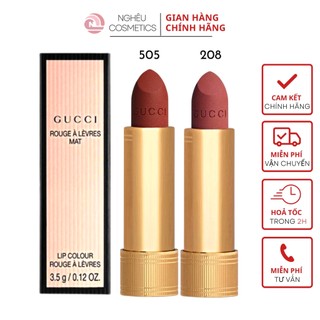Son Thỏi Gucci Rouge A Levres Matte Lipstick 502 / 208/ 25