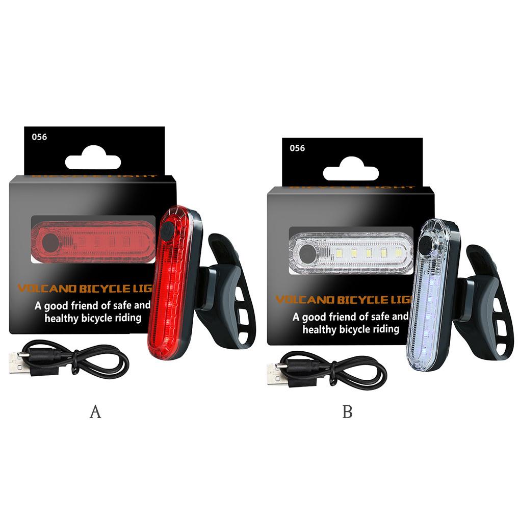 1 Bộ Đèn LED Gắn Đuôi Xe Đạp Sạc USB Chống Nước