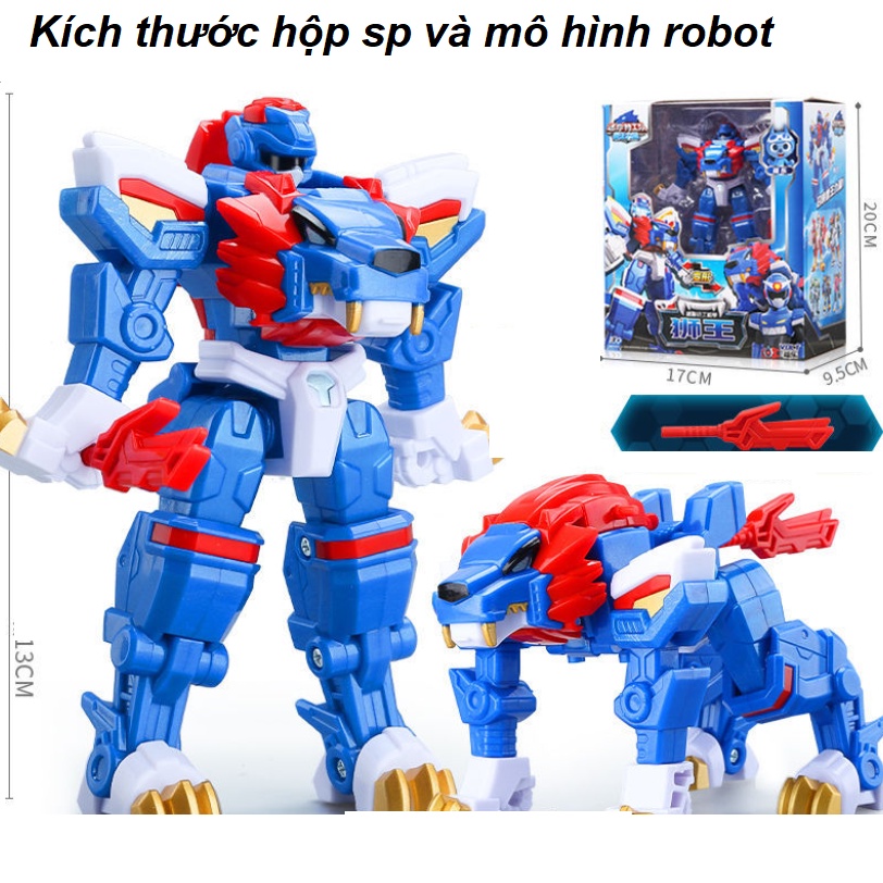 Mô hình Robot chiến Binh Thú miniforce biệt đội siêu nhân nhí mùa 4 mini cỡ nhỏ đồ chơi trẻ em