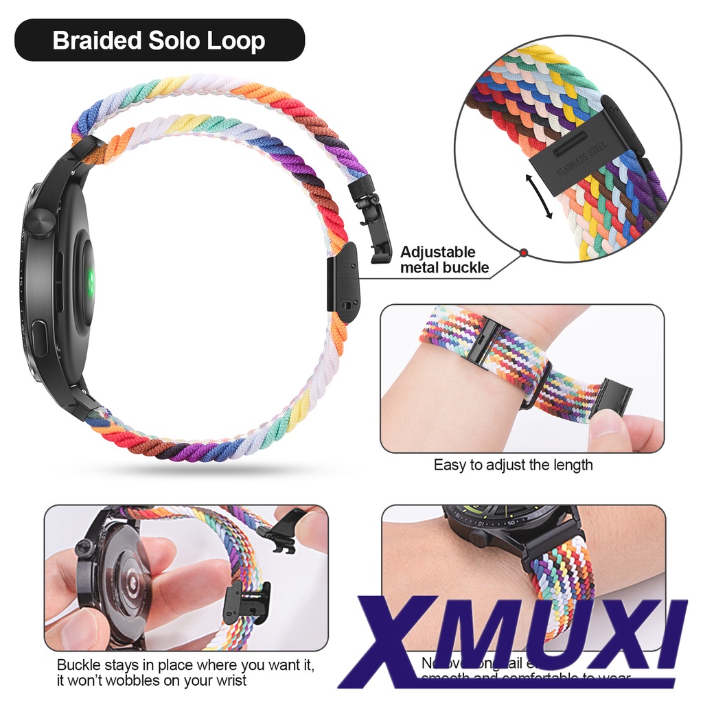 Dây Đeo Nylon Co Giãn 22mm Cho Đồng Hồ Thông Minh Samsung Galaxy Watch 3 45mm / Huawei GT3 / 2 / PRO 46MM