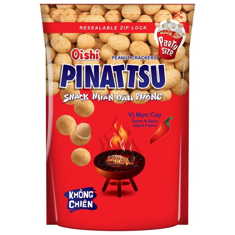 Đậu phộng oishi vị mực cay