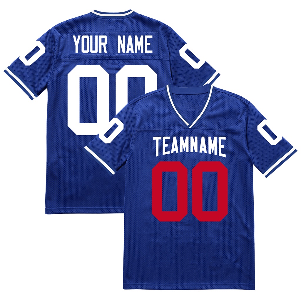 Áo Thun jersey Thêu Tên / Số Bóng Đá Bầu Dục Khâu Tùy Chỉnh Cho Nam / Nữ